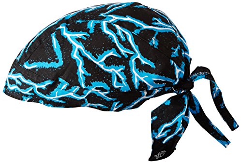 Zanheadgear Z226 Flydanna Bandanna, 100% Cotton, Blue Lightning - //coolthings.us