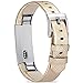 FITEEN Leather Bands for Alta and Alta HR Strap Style,Small Large-Gold
