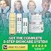 Total Activation 5-Step Skin Care System, Daily Essential for Men and Women, for Sensitive Skin, Dry or Oily Skin, for a Glowing Balanced Skin, Lightens Dark Spots, Restore Elasticity & Hydrate Skin