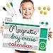 Uniguardian Magnetic Dry Erase Monthly Calendar for Refrigerator, Planned and Organized Life. Ideal White Board Calendar Kitchen Planner Board, Includes 3 Markers and 5 Magnetic Buttons 17x12