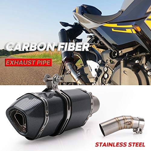 Motorcycle Slip on Exhaust full system With Muffler Fit For Kawasaki ninja 400 ninja400 Z400 2018 2019 middle pipe with exhaust