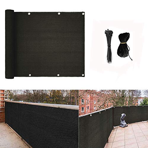 zimo Balcony Privacy Screen Balcony Shield for Porch Deck Outdoor