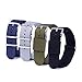 Vetoo Nylon Watch Bands, Quick Release Premium Ballistic NATO Straps, Nylon Replacement Wristband with Adjustable Stainless Steel Buckle for Men Women, 22mm 20mm,4 Pack