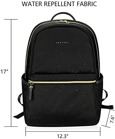 KROSER Laptop Backpack 15.6 Inch Upgraded Fashion School Backpack Water-Repellent Cumpter Backpack Laptop Bag Nylon Casual Daypack with USB Charging Port for Travel/Business/College/Women/Men-Black 4 KROSER Laptop Backpack 15.6 Inch Upgraded Fashion School Backpack Water-Repellent Cumpter Backpack Laptop Bag Nylon Casual Daypack with USB Charging Port for Travel/Business/College/Women/Men-Black