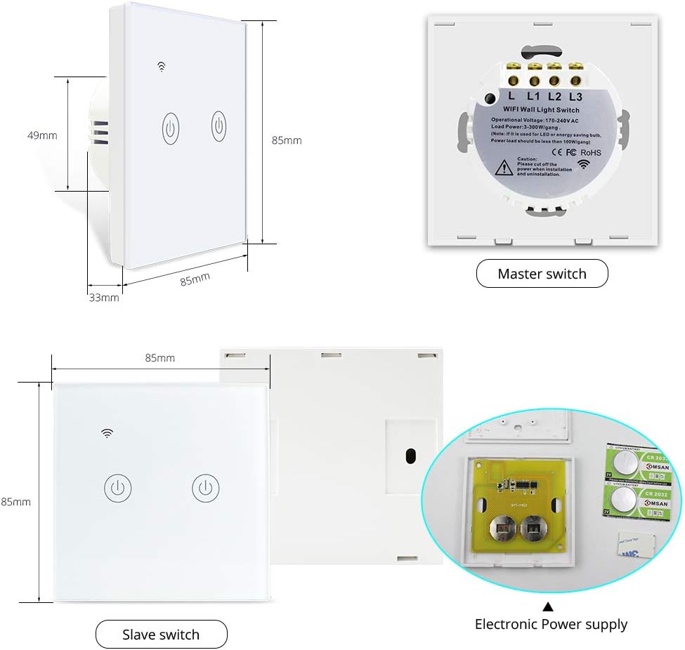 google home light switch no neutral