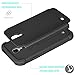 Tekcoo for Galaxy S4 Case, [Tmajor Series] [Black/Black] Shock Absorbing Hybrid Rubber Plastic Impact Defender Rugged Slim Hard Case Cover Shell for Samsung Galaxy S4 S IV I9500 GS4 All Carriers