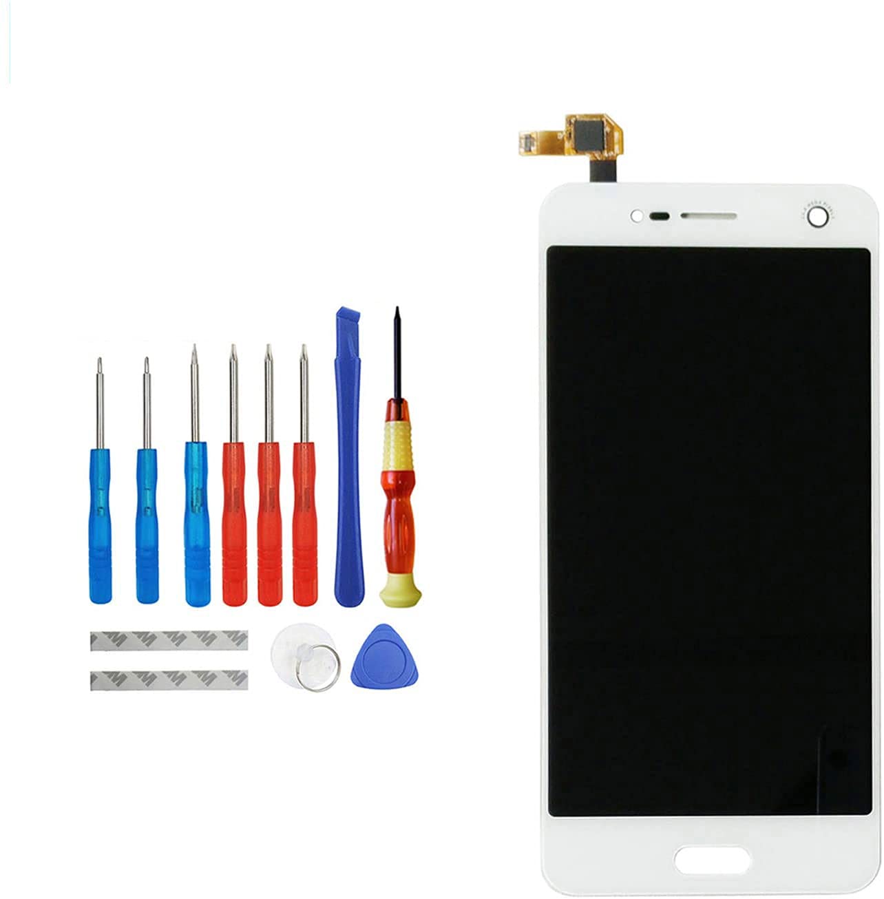 E-YIIVIIL LCD Display Compatible with ZTE Blade V8 BV0800, Blade V0800 5.2 Inch (White Without Frame) Display LCD Touch Screen with Tool Kit