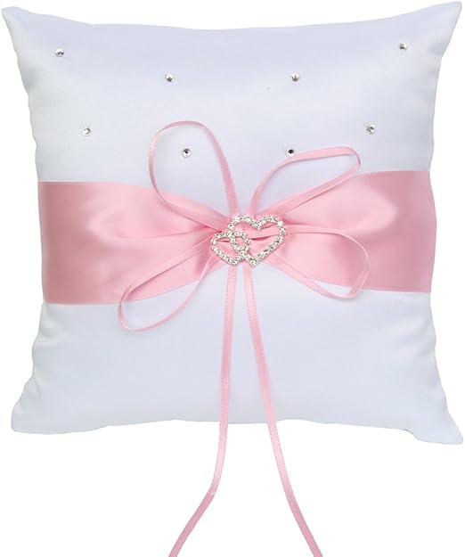 Amazon Com Ring Bearer Pillow Cushion 7 87 X 7 87 With Satin