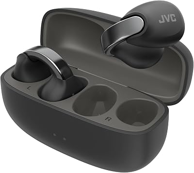 Auriculares Inalámbricos Bluetooth | 24h de Batería y Carga Rápida | Auriculares Oreja Abierta | Ligeros y Resistentes al Agua | Deportivos con IPX4 y Control Táctil - HA-NP1T Negro