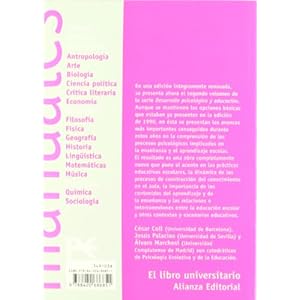 2: Desarrollo psicologico y educacion / Psychological development and education: Psicologia De La Educacion Escolar / School Education Psychology (El