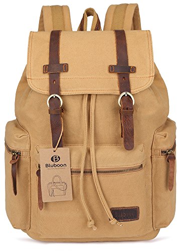 bluboon canvas vintage backpack