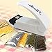 AOWA Mini White Heat Sealing Machine Impulse Sealer Seal Machine Poly Tubing Plastic Bag Battery Not Inclued