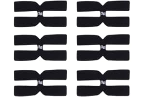 B Baosity 6Pcs/Set Tennis Racket Weight and Balance Strips Racquet Balancer Shaped 3g Silicone Balance Bar, Black, 4x2cm
