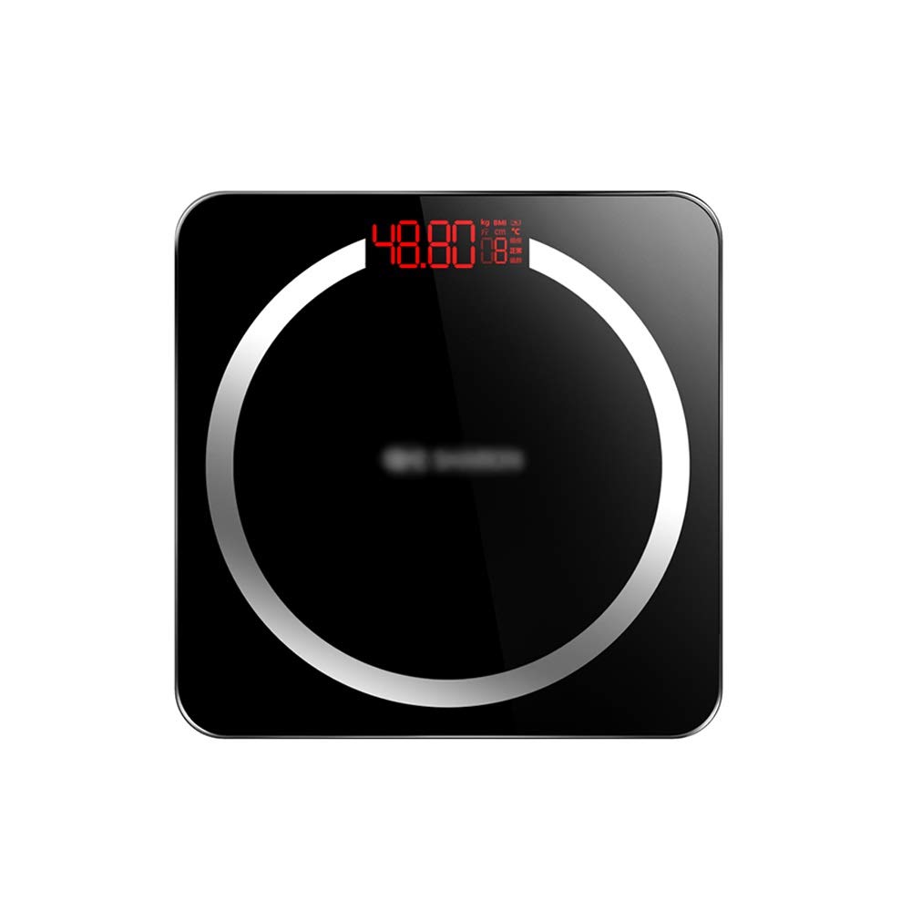 オンライン限定商品 体重体脂肪体組成計 色 黒 B07nrxpxwm 測定器 体重計体脂肪計 スマートusb充電モデル正確な家庭用bmi健康体スケール 電子スケール 黒 Xf 新素材新作