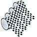 Resinta 4 Rolls (65 Yards) Checkered Tape Black and White Checkered Flag Tape Checkerboard Tape Decorations, 1.8 Inches by 16.25 Yards per Roll