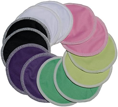 100% Organic Bamboo Nursing Pads by Wilde Tyke (8 Day Pads + 4 Thick Overnight) with Laundry Bag. Washable Ultra-Soft Breastfeeding Pads with Waterproof Layer. Mom-Approved, 1 Voted!