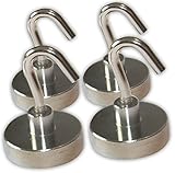 Mighty Strong Magnets Multi Use Magnetic Hooks (4 Pack)