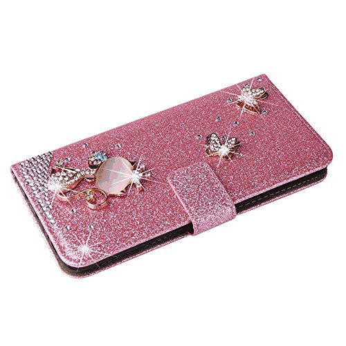 Flip Case for iPhone 7 Luxury Leather Wallet Cover with Viewing Stand and Card Slots Bussiness Phone Case with Free Waterproof-Case