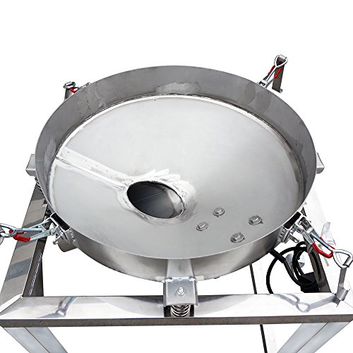 ECO-WORTHY Automatic Sifter Shaker Machine 110V 300W Powder Vibrating Food Industrial Stainless Steel Sieve(50 Mesh & 60 Mesh Screen Included)