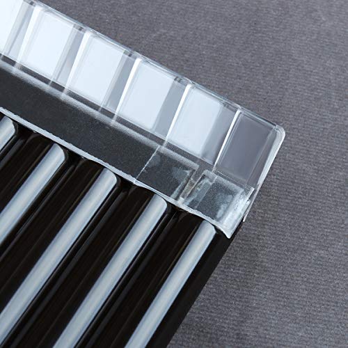 New Arrival 16 Pipes Pan Flute Pan Pipe G Key ABS Plastic Traditional Woodwind Musical Instrument for Beginner and Musical Lover (16 Pipes, dark brown)