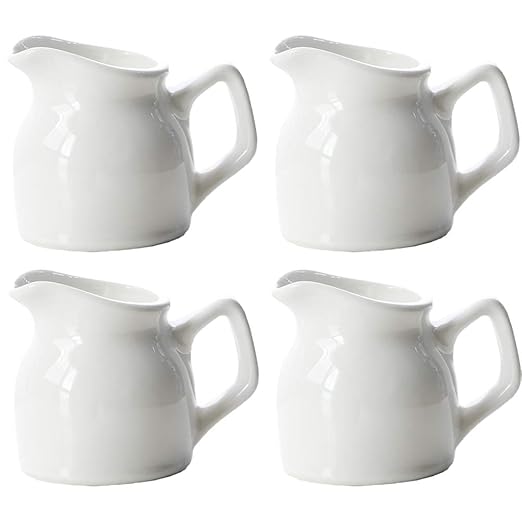 4 PCS Mini jarra de leche 100ml de cerámica polaca Crema de ...
