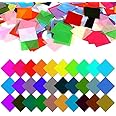 Firstop 3000pcs 2in Tissue Paper Squares, 30 Assorted Colors Art Rainbow Tissue Paper Tissue Mosaic Squares for DIY Arts Craft Classroom Activities