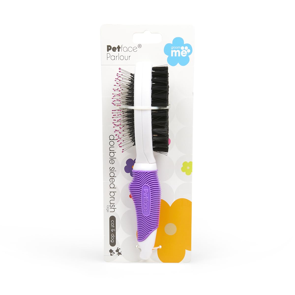Petface Double Sided Pet Brush for Cats & Dogs, Large
