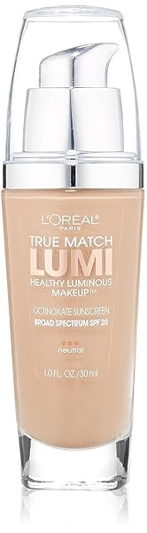 L’OREAL PARIS TRUE MATCH LUMI HEALTHY LUMINOUS MAKEUP, N5 TRUE BEIGE, 1 FL; OZ.