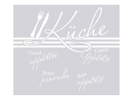 GRAZDesign Glastür Folie Sichtschutz Aufkleber Guten Appetit für Küchentür oder Küchenfenster ? Blickdicht und lichtdurchläss