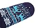 SDBING Slipper Socks for Women with Grippers, Winter Warm Fuzzy Indoor Christmas Gifts Socks (Blue)