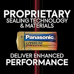 Panasonic Lithium CR-123A 3V Batteries for