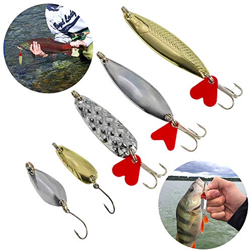 image for ROSE KULI Fishing Lures Baits, 80Pcs Set for Bass, Trout, Salmon, Incl