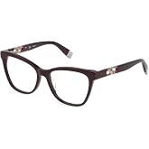 Furla VFU633 0G96 Eyeglasses Women's Bordeaux Full Rim Square Shape 53mm