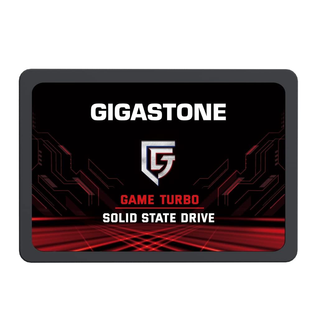 Gigastone SATA SSD 512GB 2.5 inch SSD 550MB/s upgrade Laptop PC Memory and Storage PS4 HDD Replacement 2.5" Internal Solid State Hard Drives SATA III SLC Cache 3D NAND Game Turbo Performance