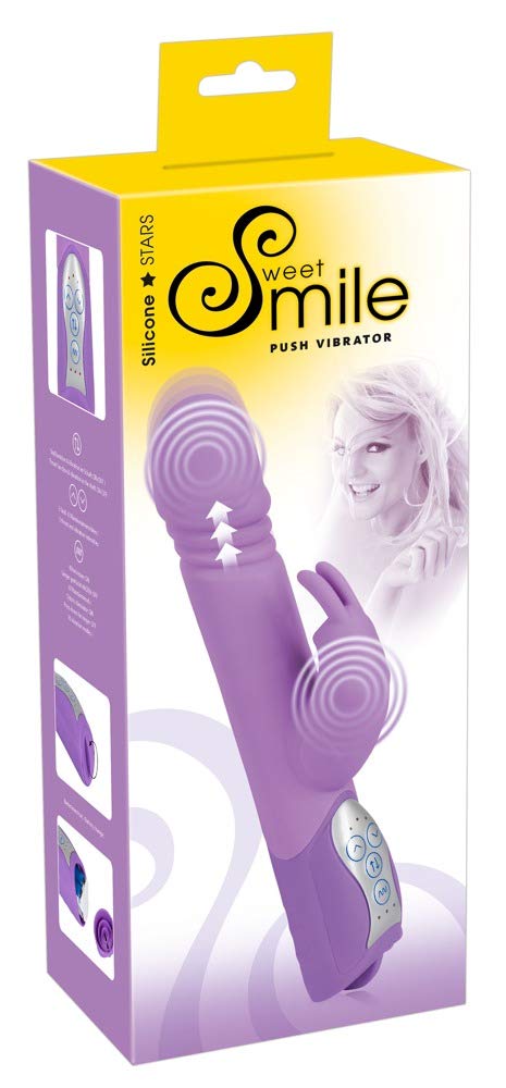 Sweet Smile Sweet Smile Push Vibrator Purple 25 cm