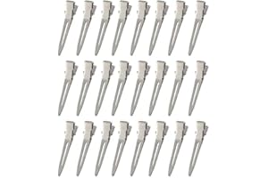 Duck Billed Hair Clips Hair Styling Clips Metal Hair Pins Metal Single Hole Curl Setting Section Duckbill Hairpin for Barbers