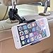 Universal Baby Kids Car Backseat Headrest Car Mount Stand Snap-on Holder with 360 Degrees Rotation 65-95mm for Apple Iphone 4 / 4s / 5 / 5c / 5s / 6 / 6plus , Android Samsung Galaxy S6 S6 Edge S5 S4 S3 Note 4 3 HTC Blackberry Nokia Google Motorola and All Other 3.5 Inch -6 Inch Smartphones GPS PDA + Free Oxdozer Stylus Pen (BLACK)