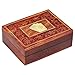 Unique Birthday Gift Ideas Handcrafted Classic Wooden Playing Card Holder Deck Box Storage Case Organizer with A Set of Premium Quality 'Ace' Playing Cards Anniversary Housewarming Gifts for Him Her