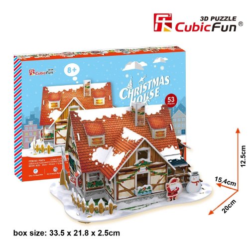 CubicFun P647H Christmas House Puzzle