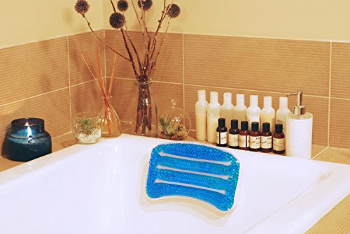 Comfy Gel Spa Bath Pillow with Suction Cup. Hot & Cold.