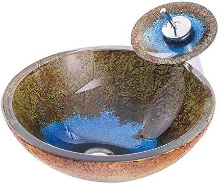 Homelava 洗面ボール 洗面ボウル 蛇口セット 彩色上絵洗面ボウル 蛇口セット 洗面