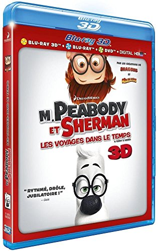 M. Peabody et Sherman - Combo Blu-ray3D + Blu-ray+ DVD
