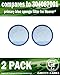 Green Label Brand 2 Pack Primary Blue Sponge Replacement Filter 304087001 for Hoover WindTunnel, Elite Rewind and Elite Whole House Bagless Upright Vacuum Cleaners