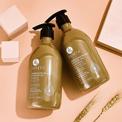 Luseta Castor Oil Shampoo and Conditioner Set 2x16.9oz Jamaican Black