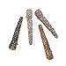 4 Gold Tone Rhinestone Crystal Pearl Beak Duckbill Alligator Clip Pin Hair Accessories Women Girls