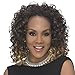 Vivica A Fox HW-TWEEDY Synthetic Fiber, 3/4 Half Wig in Color 1B, Off Black