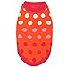 Blueberry Pet All Time Favorite Rosy Pink and Red Polka Dots Designer Dog Sweater, Back Length 12