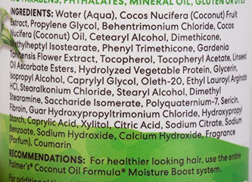 PALMER’S COCONUT OIL FORMULA MOISTURE BOOST LEAVE-IN CONDITIONER SPRAY, INSTANTLY DETANGLE, HYDRATE AND STRENGTHEN TEXTURED AND CURLY HAIR, 8.5 OUNCE