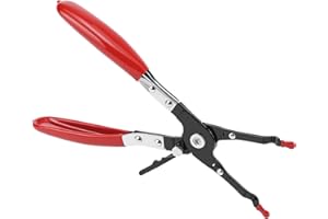 QWORK Car Soldering Plier Wire Welding Clamps, Stainless Steel Pick‑Up Aid Plier for Vehicle Maintenance and Repair