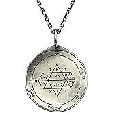 NIGHTCRUZ Key of Solomon Pendant Necklace, The Fifth Pentacle of Jupiter